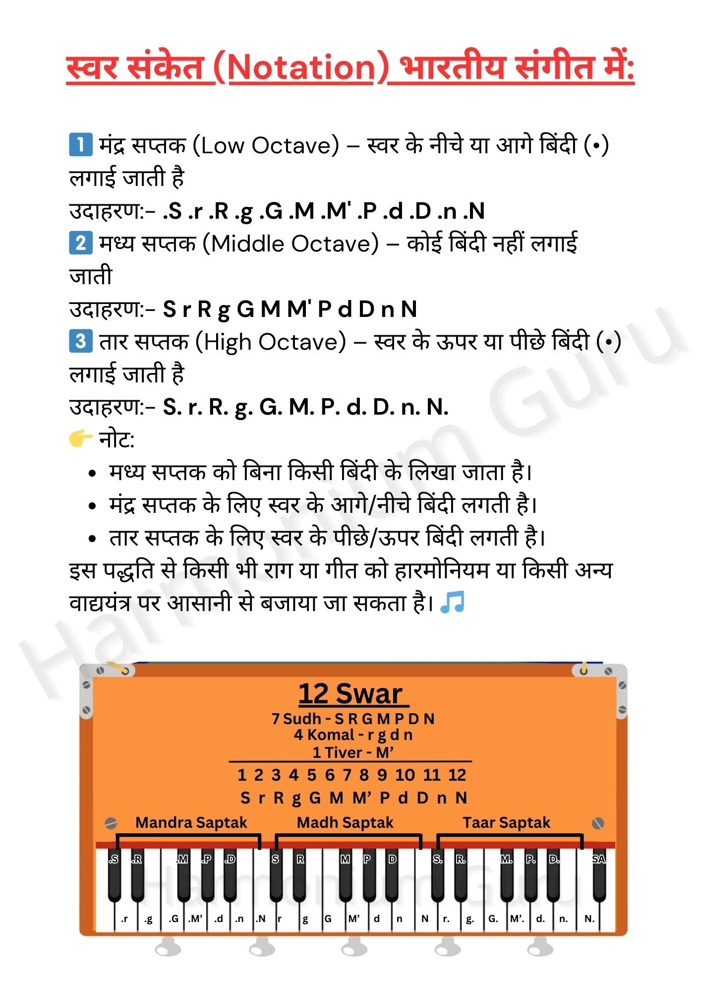 Harmonium Book PDF Demo Page